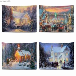 Tapestries Christmas tapestries home decor Christmas background wall decoration beautiful room decoration bohemian decoration R230817