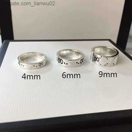 Band Rings Men's and Women's Skull ring Head Platinum Plated Silver Titanium Steel Letter G Designer Classic Fashion Luxury Jewelry Does Not Fading Z230817