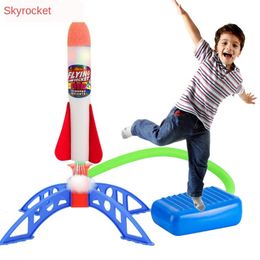 Sports Toys Sport Game Outdoor Garden Child Adjustable Stomp Rocket er Air Step Pump Power For Children Basketball Playground 230816