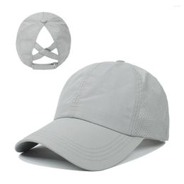 Ball Caps Summer Women's Adjustable Hat Breathable Mesh Baseball Cap Messy Casual Cotton Girl Snapback Outdoor