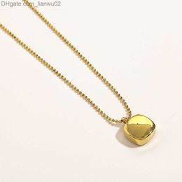 Pendant Necklaces Never Fading 14K Gold Plated Luxury Brand Designer Pendants Necklaces Stainless Steel Double Letter Choker Pendant Jewelry Gifts Z230819