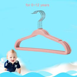 Hangers 10pcs 30cm Kids Children Child Baby Non Slip Flocked Velvet Coat Clothes For Clothing Shop