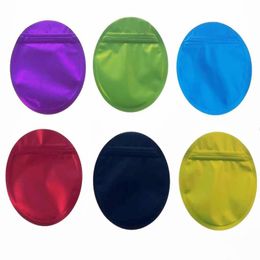 35g Mylar bags round unique shape smell proof zipper packaging colourful Special shaped packing bag Mujco