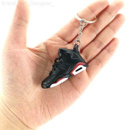 28 Styles 3D Basketball Keychains Men Women Mini Soft PVC Rubber Keychain Sneakers Sports Shoes Pendant Key Chain Gift Accessories L230817