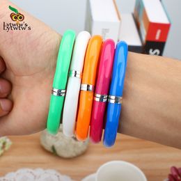 Ballpoint Pens 1 Piece Lytwtw's Candy Colour Wristband Stationery School Office Supplies Novelty Cute Kawaii Lovely Sweet Ballpoint Pen 230816