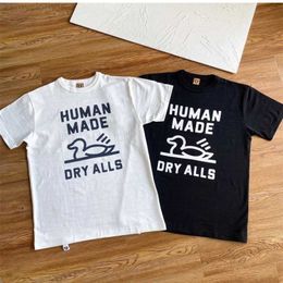 Men's T-Shirts Good Quality Swimming Duck Human Made Fashion Shirts Men 1 1 Human Made Harajuku Style Women Tee Cute Short Sleeve