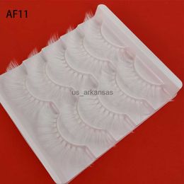 False Eyelashes 5 Pairs of White colorful Natural Cross False Eyelashes Anime Imitation Makeup Masquerade Must Use False Eyelashes Exaggerated HKD230817