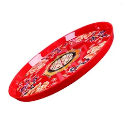 Plates Round Serving Tray Tea Wedding Candy Chinese Storage Snack Fruit Party Supplies Cup Supply Home