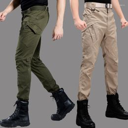 Men's Pants 2023 Autumn Outdoor Casual Archon Ix9 Tactical Men Slim Fit Combat Overalls Military Fans Training Trousers