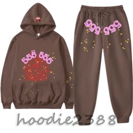 European and American hip hop casual sports set, spider web printing, multiple color options