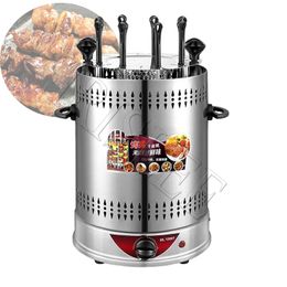 Electric BBQ Kebab Grill Machine Automatic Rotating Barbecue Smokeless Oven Skewers Grill Machine Meat Kebab Heating Stove