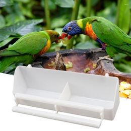 Other Bird Supplies Safe Parrot Feeder Large Capacity Bite Resistant Plastic Parakeet Cockatiel Food Dispenser Water Bowl