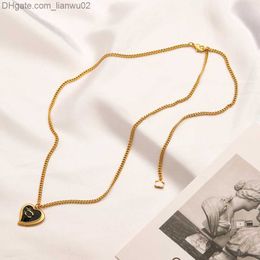 Pendant Necklaces Never Fading 14K Gold Plated Luxury Brand Designer Pendants Necklaces Stainless Steel C Letter Choker Pendant Necklace Z230817
