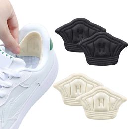 Shoe Parts Accessories 2pcs Adjustable Insoles Patch Heel Pads for Sport Shoes Pain Relief Antiwear Feet Pad Cushion Insert Insole Protectors Back 230817