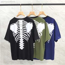 Men's T-Shirts Good Quality Patchwork KAPITAL Skull Fashion T-Shirt Men KAPITAL Women Casual T Shirt Vintage Tee