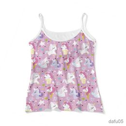 Tank Top Kids Tank Top Summer Underwear for Girls Camisole Sleep Tops Little Girl Vest Children Undershirts Toddler Underwears R230817