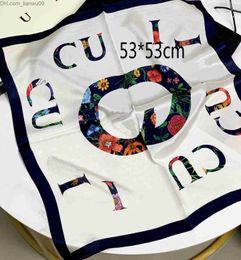 Scarves 12 1style Silk Scarf Head Scarfs For Women Winter Luxurious Silk High End Classic Letter pattern Designer shawl Scarves New Gift Easy Z230818