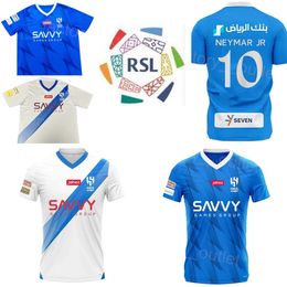 2023-24 Club Al Hilal Soccer Jersey Saudi 10 NEYMAR JR 77 Malcom 70 Mohammed Jahfali 1 Abdullah Al-Mayouf 29 Salem Al-Dawsari 56 Mohammed Al-Qahtani Football Shirt Kits