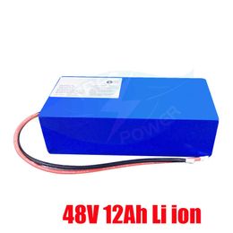 Rechargeable Lithium ion Battery Pack 48V 12Ah Li ion Batteries+3A charger