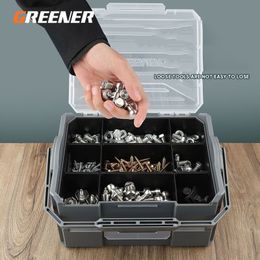 Tool Box Greener Hardware Toolbox Multifunction Detachable Plastic Screw Organizer Tools and Screws Small Parts First Batch 230816