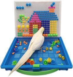 Other Bird Supplies Toys for Parakeets Parrot Foraging and Chewing Small Medium Birds Colorful Durable Cockatiel 230816