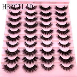 False Eyelashes 2023 New 20 pairs natural Thick false eyelashes long makeup 6d mink eyelashes eyelash extension mink eyelashes for beauty HKD230817