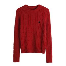 Woman Round Neck and V-neck Sweater Designer Luxury Ralphs Polos Classic Coat Fashion Rl Small Horse Embroidery Knitwear Laurens Button Knitting