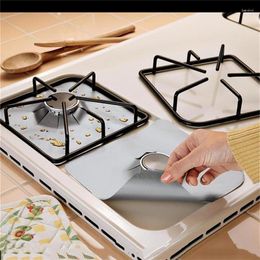 Table Runner 4pcs/lot Reusable Glass Fibre Mat Easy Keep Clean For Gas Stove Burner Cover Covers Protection Kitchen Tools Accessories