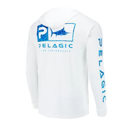 Outdoor Shirts Pelagic Gear Fishing Apparel Summer Outdoor Men Long Sleeve T Shirt Fish Shirt Sun Protection Breathable Hooded Angling Clothing 230816