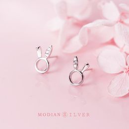 Stud Earrings Modian 2023 Charm For Women Authentic 925 Sterling Silver Ears Pins Fashion Jewelry Bijoux