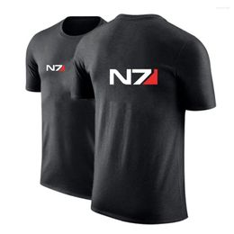 Men's T Shirts N7 Mass Effect 2023 Fashion Round-Neck T-Shirts Summer Short-Sleeved Printed Sports Loose Breathable Streetwear Tops