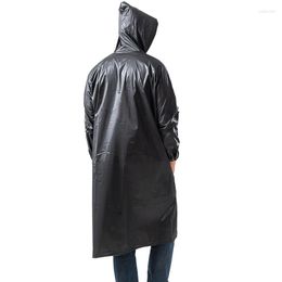 Raincoats High Quality 145 68CM EVA Unisex Raincoat Thickened Waterproof Rain Coat Black Camping Women Men Rainwear Suit