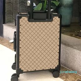 Designer -Suitcases Luggages bags case Men Women texture Draw bar trolley Trunk Purse Spinner Universal Wheel