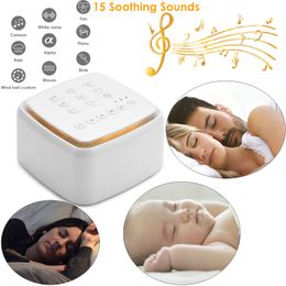 Microphones White Noise Machine Type c Rechargeable Timed Shutdown Sleep Sound For Sleeping Relaxation Baby Adult Office Travel 230816