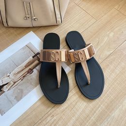 Slippers Italian brand mo schino sandal Flip flops Designer shoe Flat heel Slipper thong woman fashion black white Sliders pool travel Slide mule summer outdoor swim