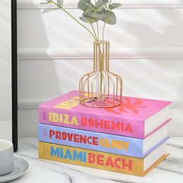 Decorative Objects Figurines Travel Series Fake Book Decoration Coffee Table Decoration Living Room Fashion Prop Books Home Decoration Model Room IBIZA 230815