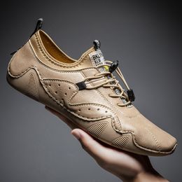 Dress Shoes Octopus Men Casual Shoes Casual Lace Up Loafers Men Moccasin Leather Casual Men Shoes Flats Fashion Sneakers 230816