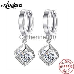 Charm 925 SterlSilver Earrings Zircon Crystal Rubik's Cube Love Candy Earrings For Women Fine Jewelry J230817