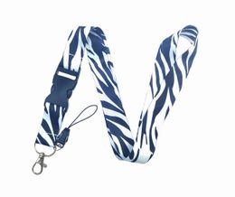 Animal Pattern Zebra Cow Print Lanyard Deishgn Keychain ID Card Pass Gym Mobile Phone USB Badge Holder Neck Strap Phone Accessories