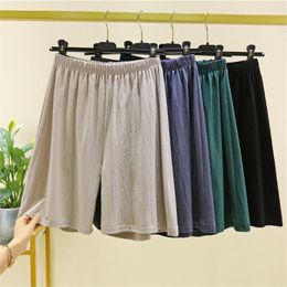 Women's Pants 2023 Shorts Cotton Linen Casual Straight Short Wide Leg Knee Length Beach Korean Fashion Summer Loose