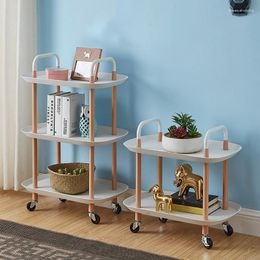 Kitchen Storage 3 Layer Rack Drawer Type Rotatable Trolley Rolling Utility Cart Foldable Floor-Standing Vegetables Fruit Basket