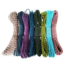 Outdoor Gadgets 20 pcslot 100FT 550 Paracord Parachute Cord Lanyard Tent Rope Mil Spec Type III 7 Strand For Hiking Camping Fast 230816