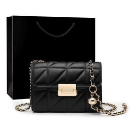 Shopping Bags Women New Bag Fashion Handbags Womens Texture Versatile Ins Small Chain Net Red One Shoulder Messenger
