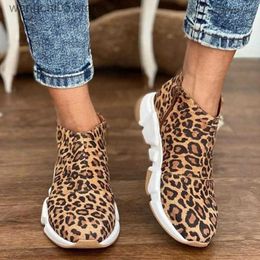 Stivali da donna stivali scarpe leopard donne donne autunno/primavera stivali scarpe casual impermeabili per scarpe più taglia donna t230817