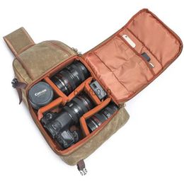 Camera bag accessories Waterproof Batik Canvas Inclined Shoulder Bags DSLR Camera Case For Panasonic S5 S1 S5K GH5 GH6 GH5L GH5S GH6L S1H S1M G95 GH5GK HKD230817