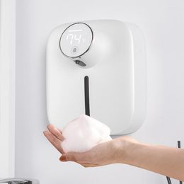 Liquid Soap Dispenser Automatic Foam Rechargeable Sensor Touchless Wall Mount Digital Hand Sanitizer Machine For Bathroom