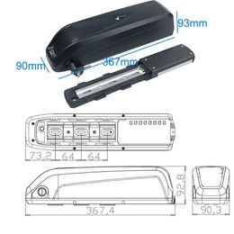 Coop Cycles G1 G2 Hailong 36V 48V Electric Down tube Battery 11.6Ah 12Ah 13Ah 14Ah 15Ah 17.5Ah Nakamura E-cliff E-city ltd