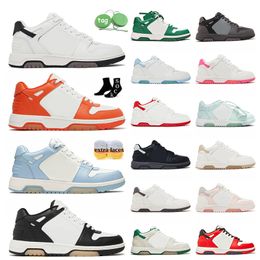 Out Of Office Sneakers Women Mens Designer Casual Shoes Low Top OOO Luxury Brand Calf Leather For Walking Trainers Offs Black White Mint Blue Platform Loafers Shoe