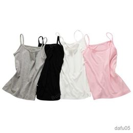 Tank Top kids tops for girls camisole teenager girl tank tops undershirt teen girls crop top singlet kids clothing 2/6/8/10/12/16 year R230817