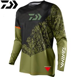 Outdoor Shirts Men Fishing T Shirt Breathable Quick-drying Jersey Long Sleeve Fishing Clothes Uv Protection Moisture Fishing Clothing 230817